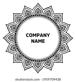 Vector indian Mandala oriental template