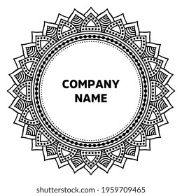Vector indian Mandala oriental template