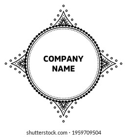 Vector indian Mandala oriental template