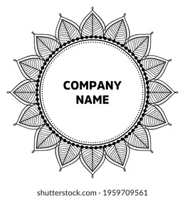Vector indian Mandala oriental template