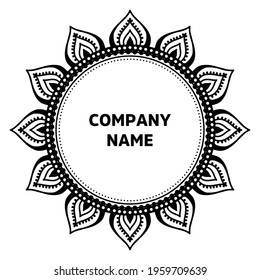 Vector indian Mandala oriental template