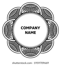 Vector indian Mandala oriental template