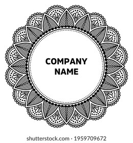 Vector indian Mandala oriental template
