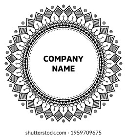 Vector indian Mandala oriental template
