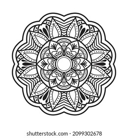 Vector Indian mandala pattern vintage decorative elements Islamic Mandala in ethnic style, Luxury Mandala pattern 