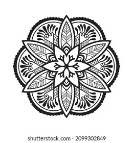 Vector Indian mandala pattern vintage decorative elements Islamic Mandala in ethnic style, Luxury Mandala pattern 
