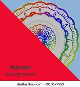 Vektor indian Mandala. Vorlage für die Giftkarte. Vektorgrafik