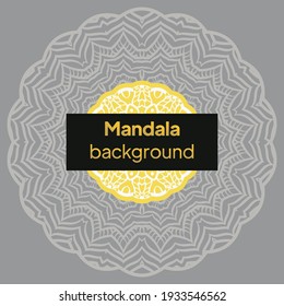 Vector indian Mandala. Template for greating card. Vector illustration
