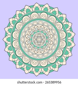 Vector Indian ornament. Mandala. 