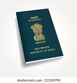 Vector Indian Passport 