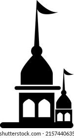 vector indian temple art on white background..eps
