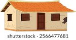 Vector of an Indian village hut