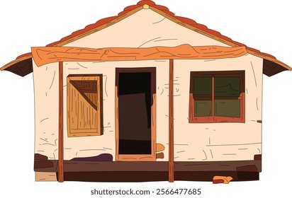 Vector of an Indian village hut