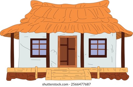 Vector of an Indian village hut