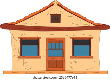 Vector of an Indian village hut