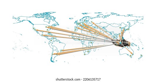 Vector Indonesia Concept Map Export Concept Stock Vector (Royalty Free ...