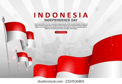 vector of Indonesia independence day background