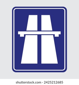 vector Indonesian expressway sign symbol
