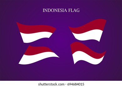 vector Indonesian flag