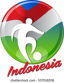 Vector Indonesian soccer symbol