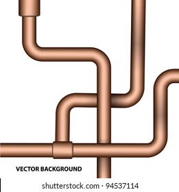 Vector industrial brass tube background