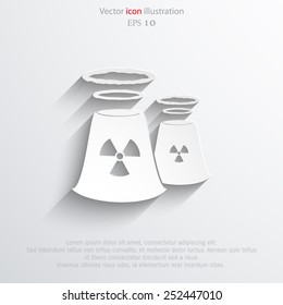 Vector industrial factory web icon. Eps 10.