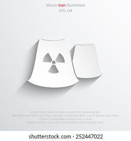 Vector industrial factory web icon. Eps 10.