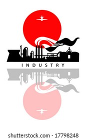 vector industrial landscape