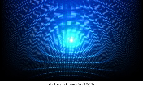 Vector infinite abstract space background. Futuristic style card