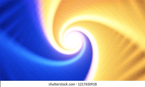 Vector infinite rhombic or square twisted colorful tunnel of shining flares. Glowing points form tunnel sectors. Abstract cyber colorful background for your designs. Geometric wallpaper.