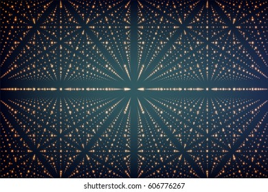 Vector infinity data matrix visualization. Big data structure with binary numbers lattice. Information code array representation. Cryptographic analysis. Bitcoin blockchain transfer. 