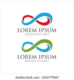 vector infinity logo design abstract graphic modern