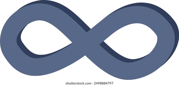 Un Vector del Símbolo del Infinito. Estacionario. Regreso a la escuela