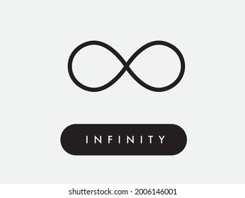 Vector Infinity Symbol Thin Line Icon Stock Vector (Royalty Free ...