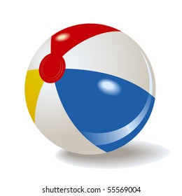 vector inflatable beach ball