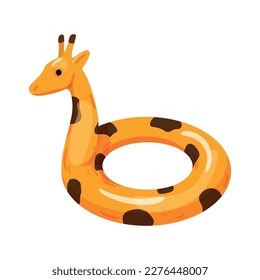 Vector of inflatable life buoy. Bright illustration in flat style.