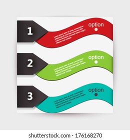 Vector info graphic brochure background illustration