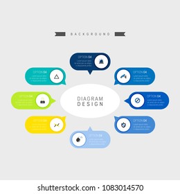 Vector info graphic diagram design