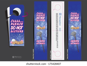 vector info graphic do not disturb sign