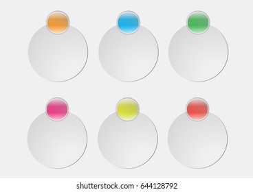Vector info graphics for business presentations Or Web bubble icons