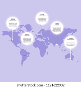 Vector info graphics for your business presentations. Can be used for website layout, numbered banners, diagram, horizontal cutout lines, web design.