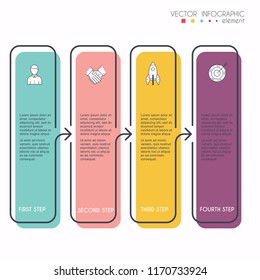 Vector info graphics for your business presentations. Can be used for website layout, numbered banners, diagram, horizontal cutout lines, web design.