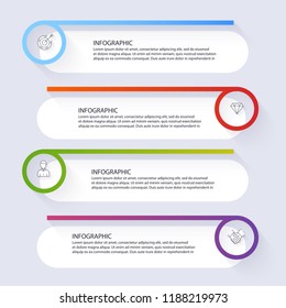 Vector info graphics for your business presentations. Can be used for website layout, numbered banners, diagram, horizontal cutout lines, web design.