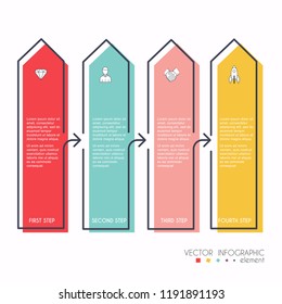Vector info graphics for your business presentations. Can be used for website layout, numbered banners, diagram, horizontal cutout lines, web design.