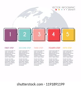 Vector info graphics for your business presentations. Can be used for website layout, numbered banners, diagram, horizontal cutout lines, web design.