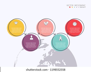 Vector info graphics for your business presentations. Can be used for website layout, numbered banners, diagram, horizontal cutout lines, web design.