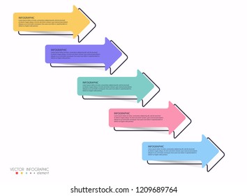 Vector info graphics for your business presentations. Can be used for website layout, numbered banners, diagram, horizontal cutout lines, web design.