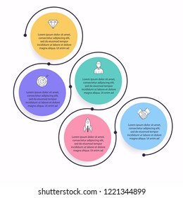 Vector info graphics for your business presentations. Can be used for website layout, numbered banners, diagram, horizontal cutout lines, web design.