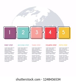 Vector info graphics for your business presentations. Can be used for website layout, numbered banners, diagram, horizontal cutout lines, web design.