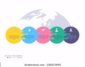 Vector info graphics for your business presentations. Can be used for website layout, numbered banners, diagram, horizontal cutout lines, web design.